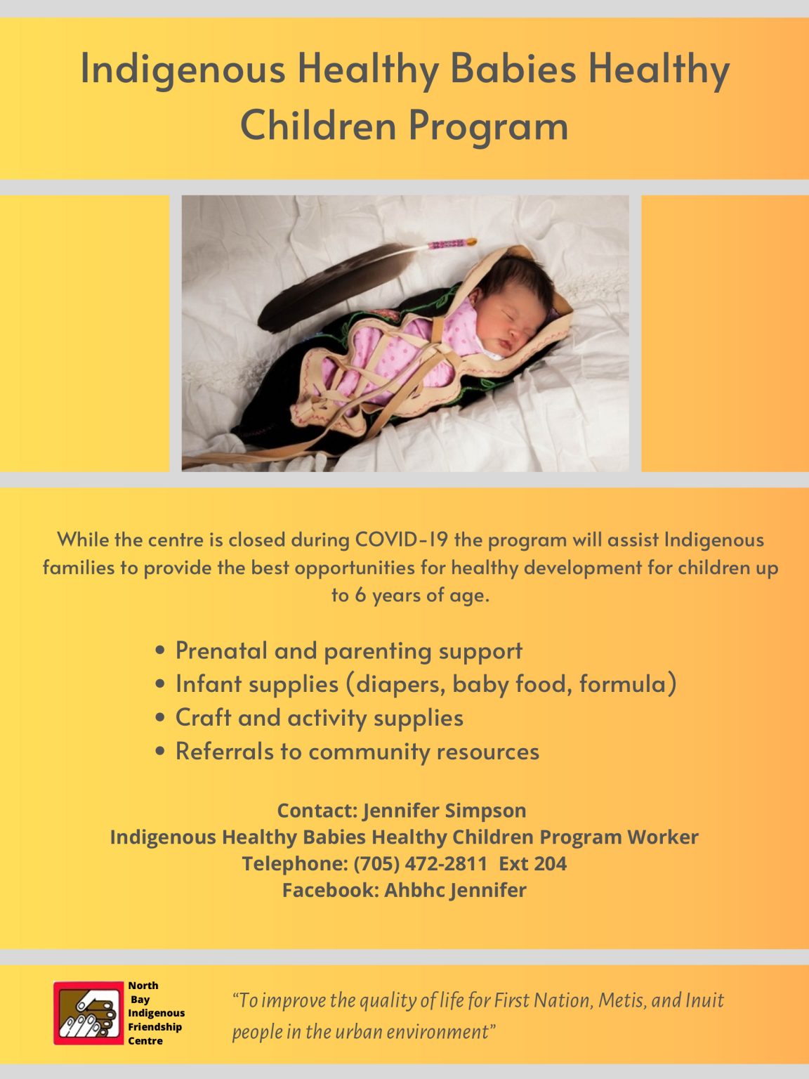 Indigenous Healthy Babies Healthy Children Program – North Bay ...