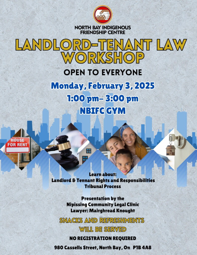 This is an image of the Landlord Tenant workshop poster. 